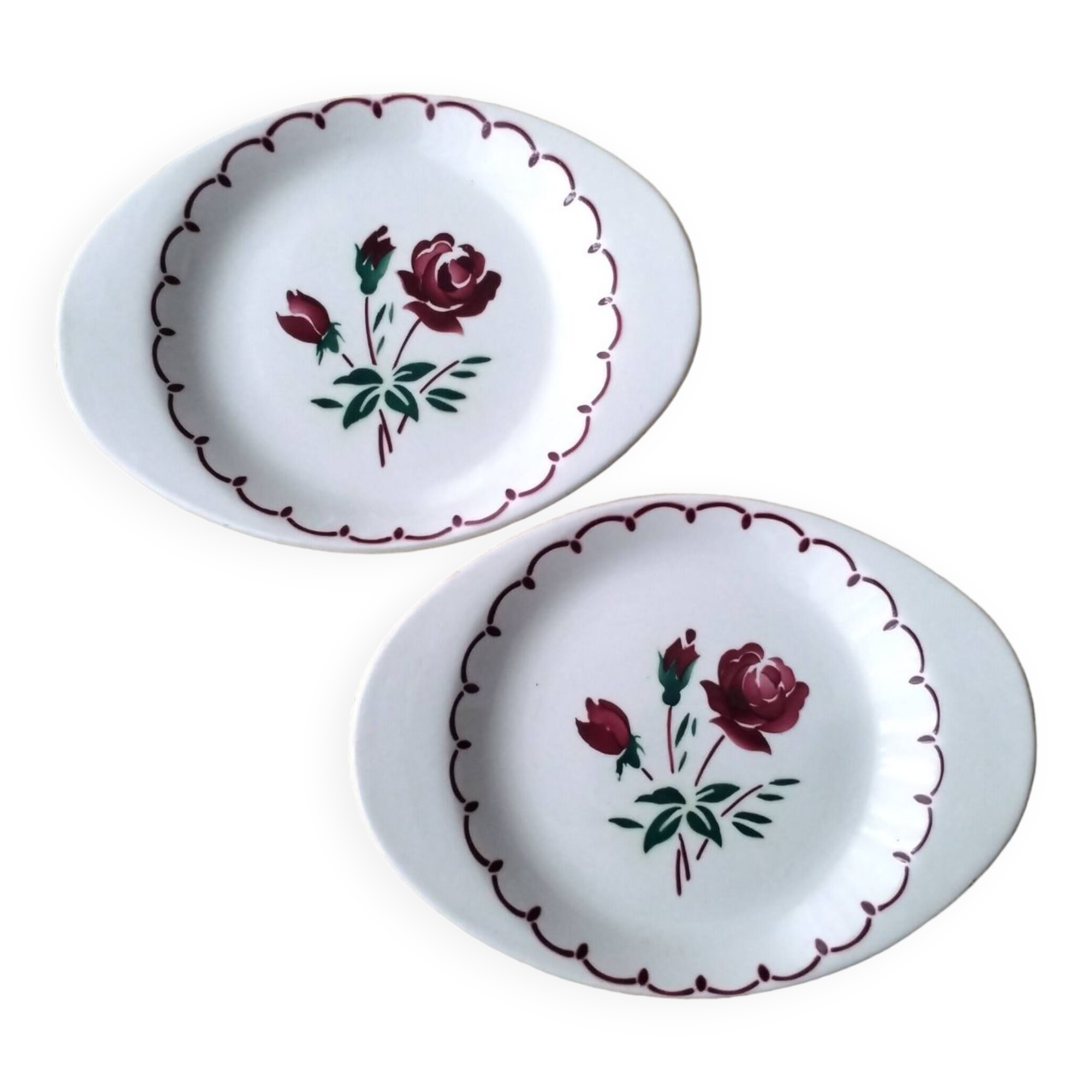 2 Fenal Badonviller earthenware bowls