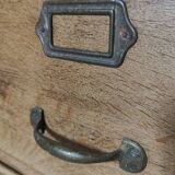 Old oak filing cabinet with drawers