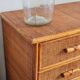 Vintage rattan chest of drawers circa 70s