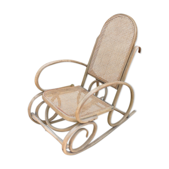 Rocking chair in caning