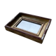 Small antique gold mirror 16x23cm