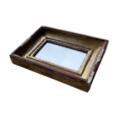 Small antique gold mirror 16x23cm