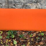 Framar folding chairs orange felt 1970