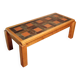 1970s coffee table in elm and schist