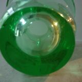 Green crystal vase from the 50s