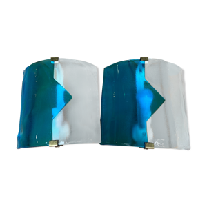 Paire d'appliques Mazzega - 1975