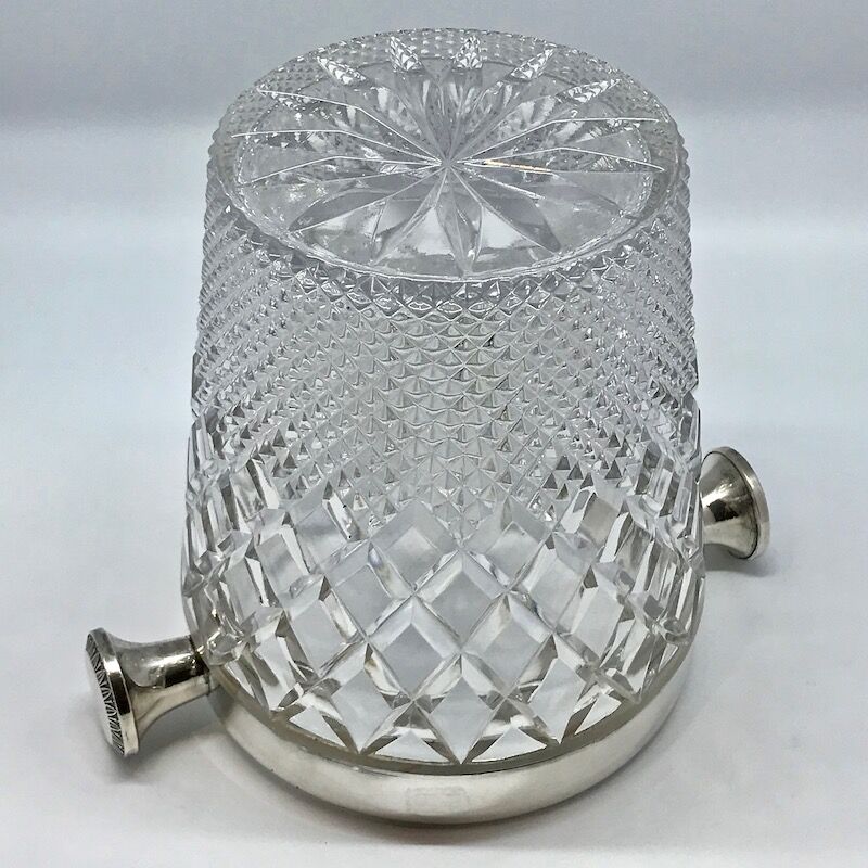 Champagne bucket in cut crystal