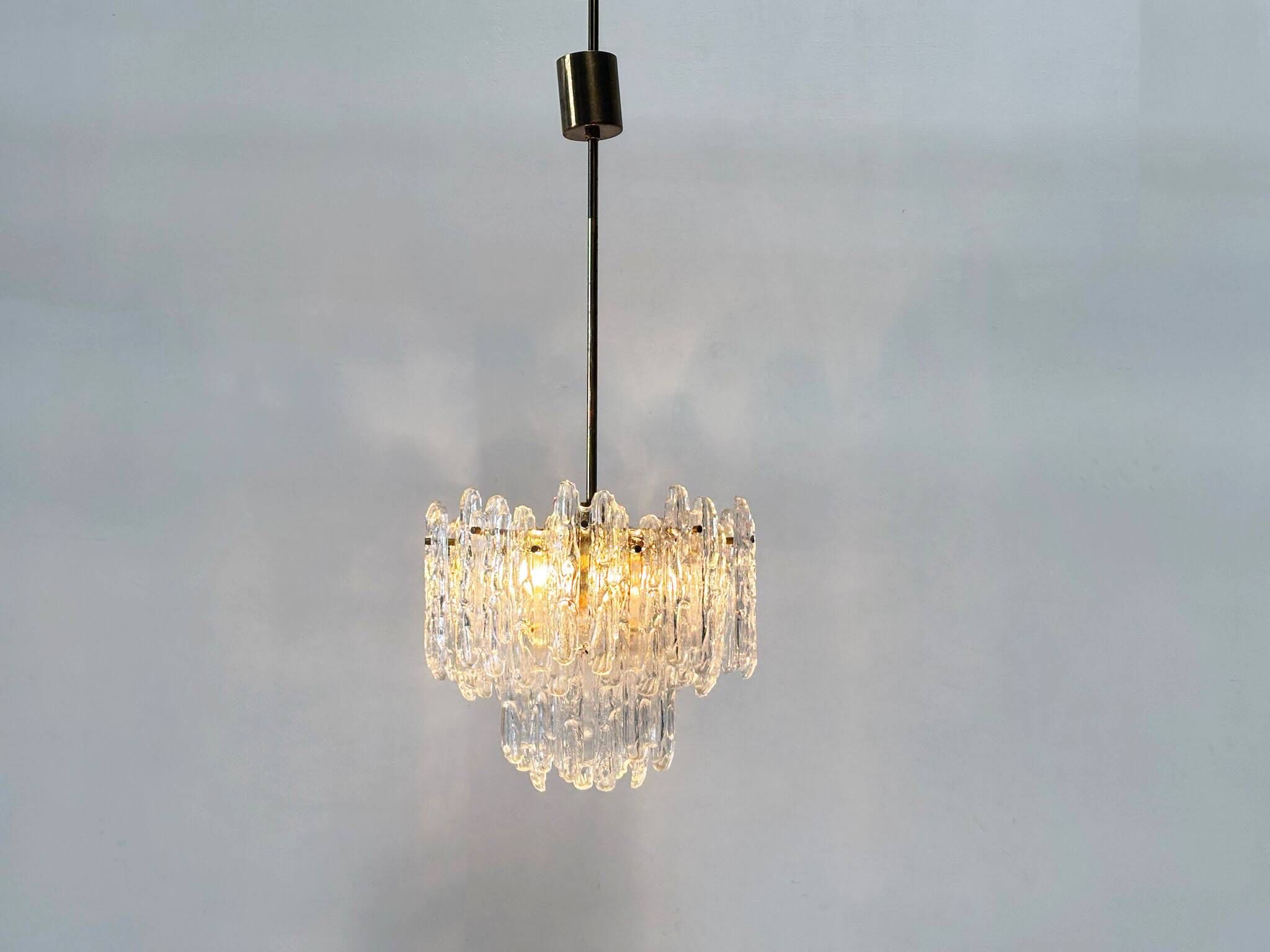 Chandelier en verre Kinkeldey
