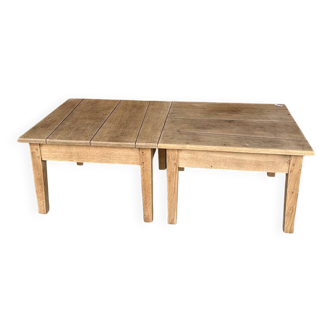 Removable raw wood coffee tables