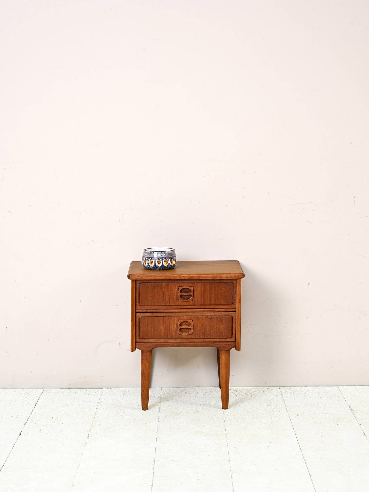 Danish nightstand with drawers