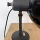 Vintage Industrial Black Enamel Table Lamp from EB, 1950s