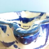 Glazed terracotta mortar and wooden pestle