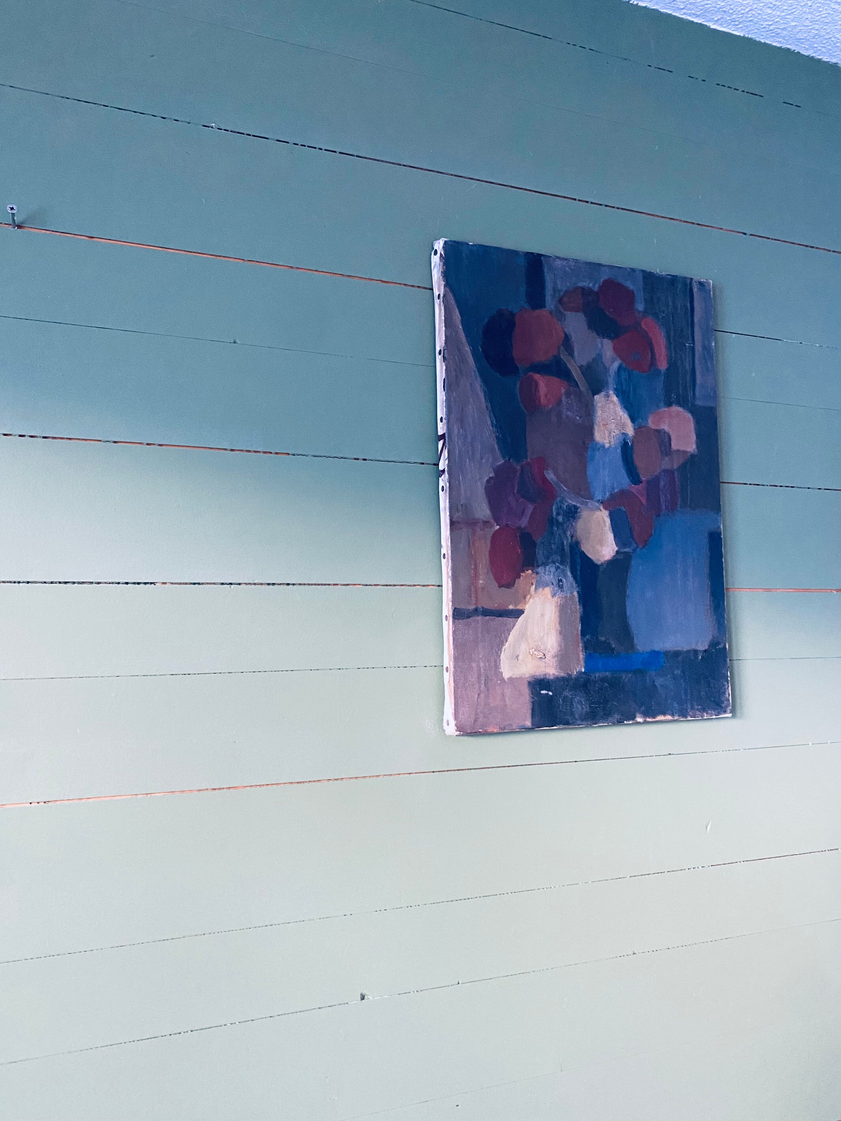 Oil on canvas stylized bouquet