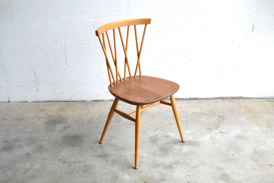 Series of four “candlestick” chairs by Lucian Ercolani