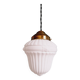 Art Deco pendant light in white opaline glass, 1920s-30s