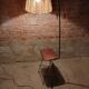Lampadaire cordage vintage porte revue