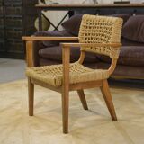 Armchair by Adrien Audoux and Frida Minet for Vibo Vesoul 1940s