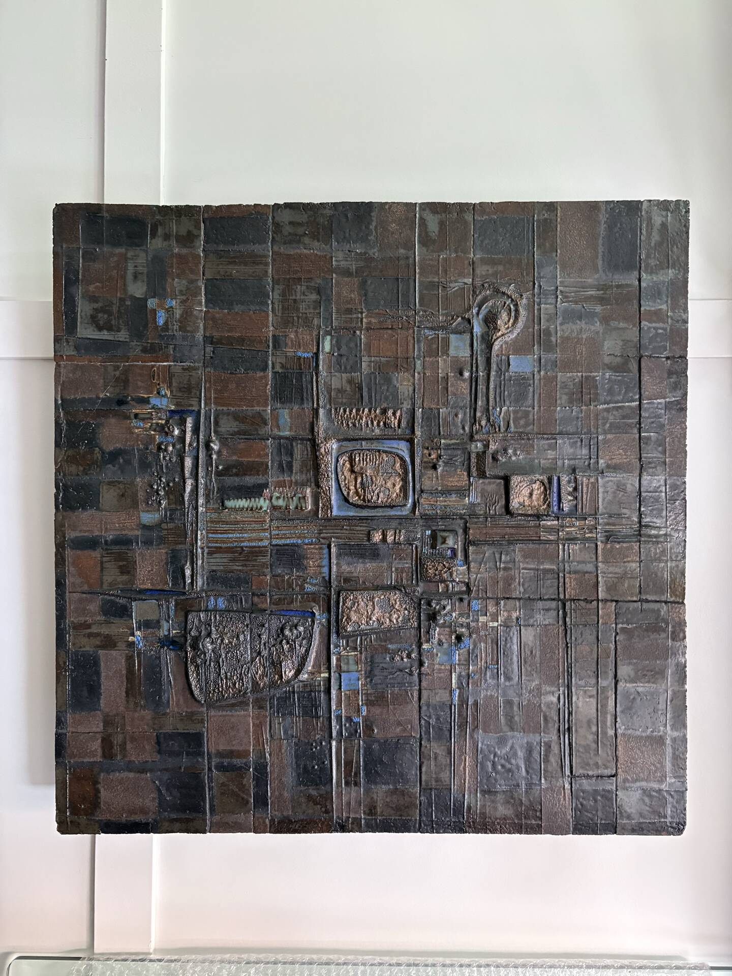 Brutalist Ceramic reliëf panel