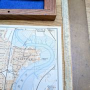 Southampton, England, original map printed in 1913.