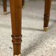 Oval walnut table with 6 legs from 1m12 to 2.94 (4 extensions of 45.5 cm)