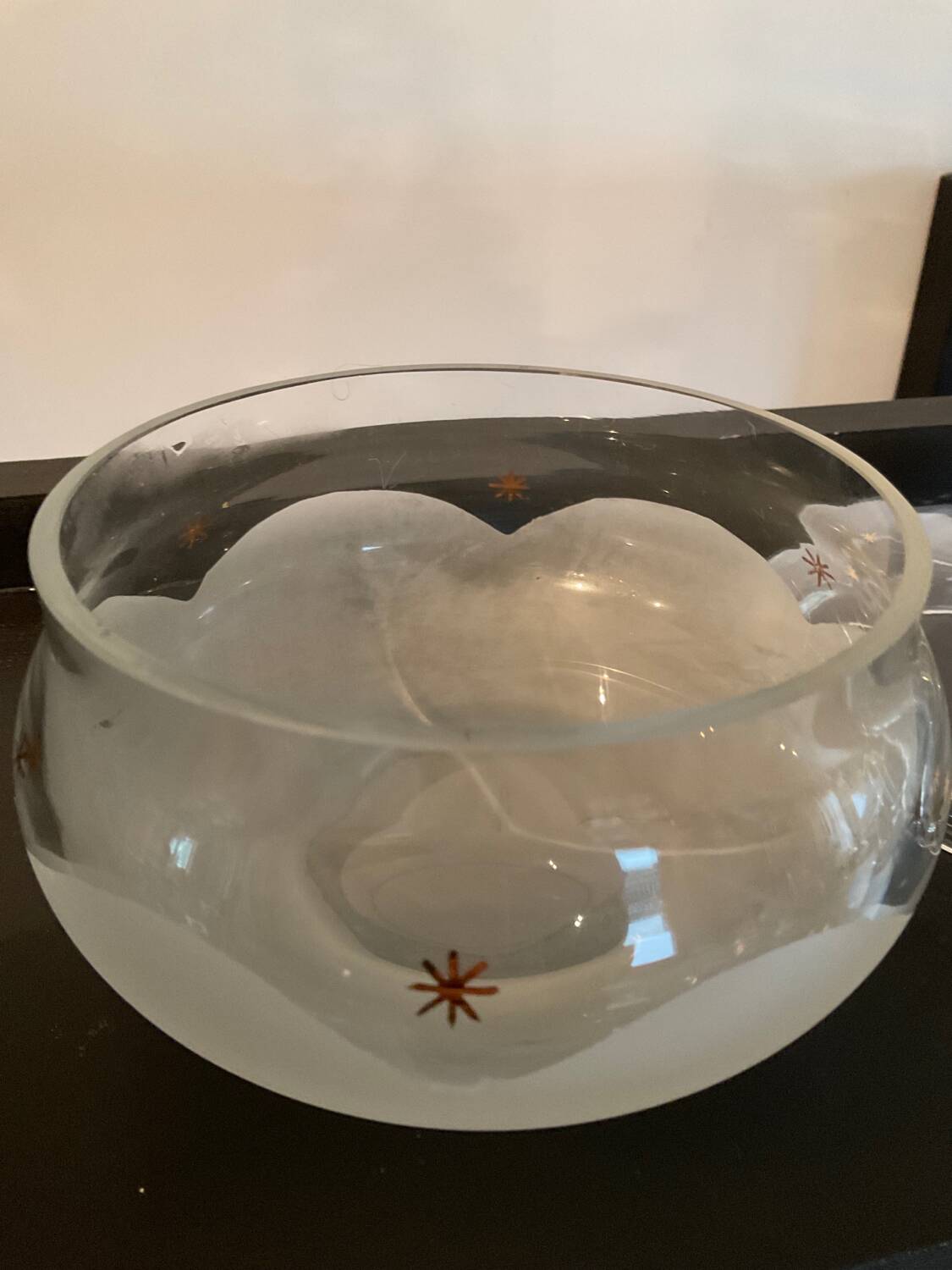 Vintage glass candy box