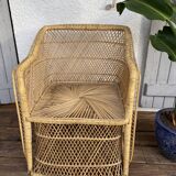Rattan armchair