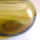 Blown glass ball vase by Claude Morin, Dieulefit France 1979