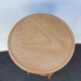 Curved wooden bar stool