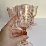 Pink wine glasses