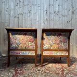 Pair of large armchairs in Louis XVI - Neoclassical style