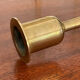Suite of 6 vintage brass tulip foot candle holders