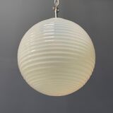 Mother of pearl opaline glass pendant lamps from the 1960s
