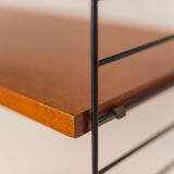 Teak Modular Wall Shelf by Nils Strinning for String, 1960s