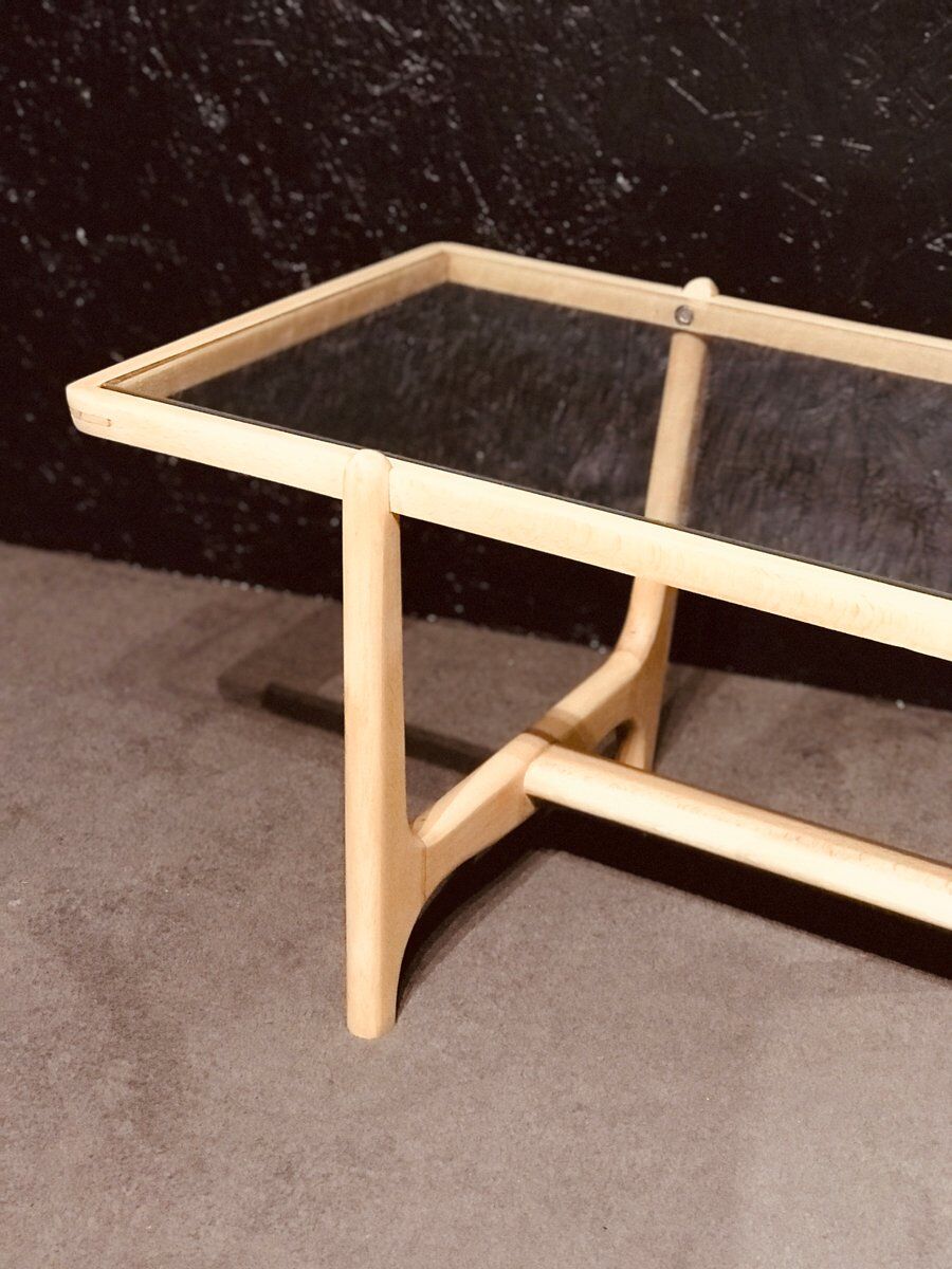 Mid-century beech coffee table