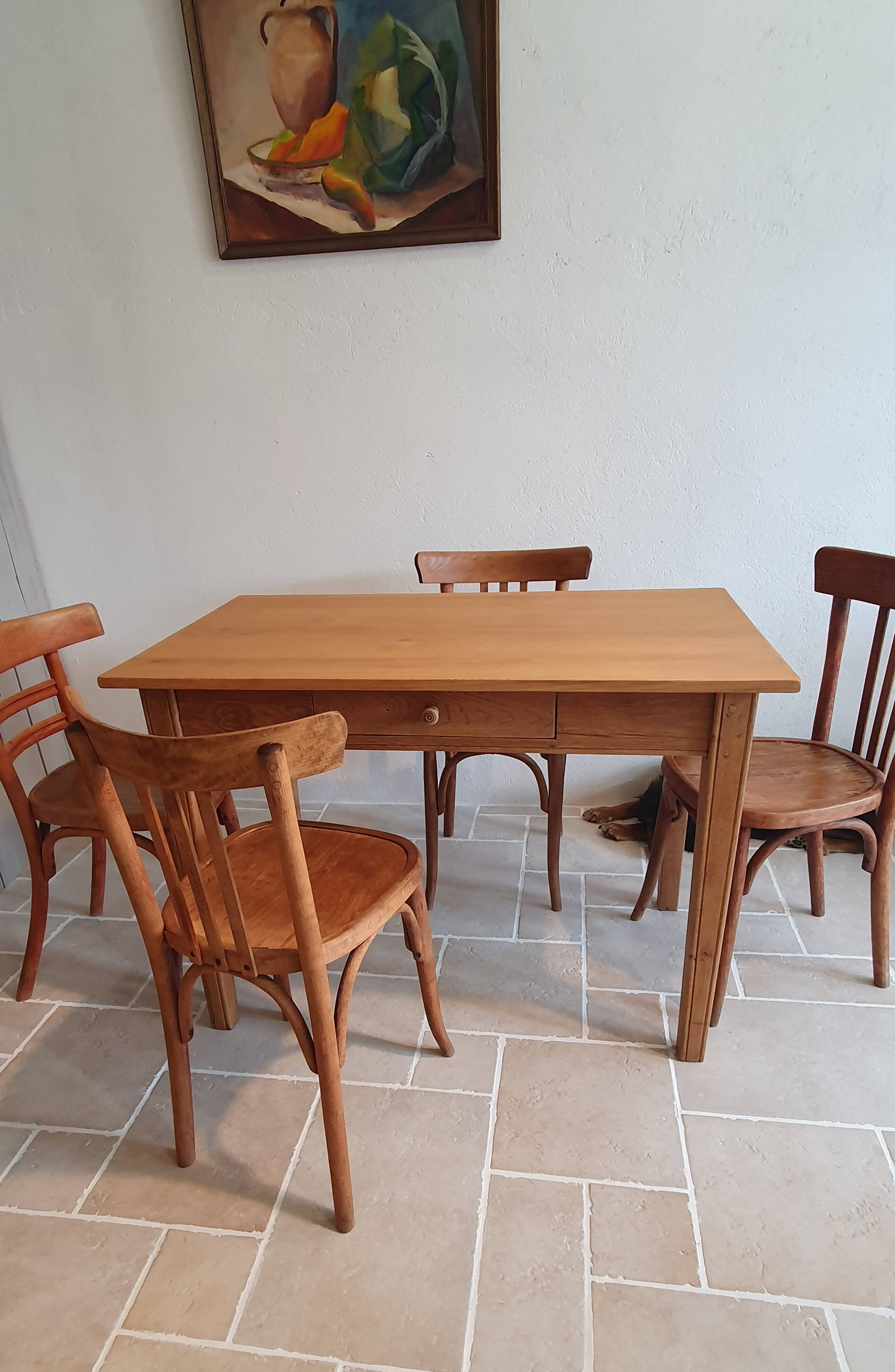 Solid wood kitchen table
