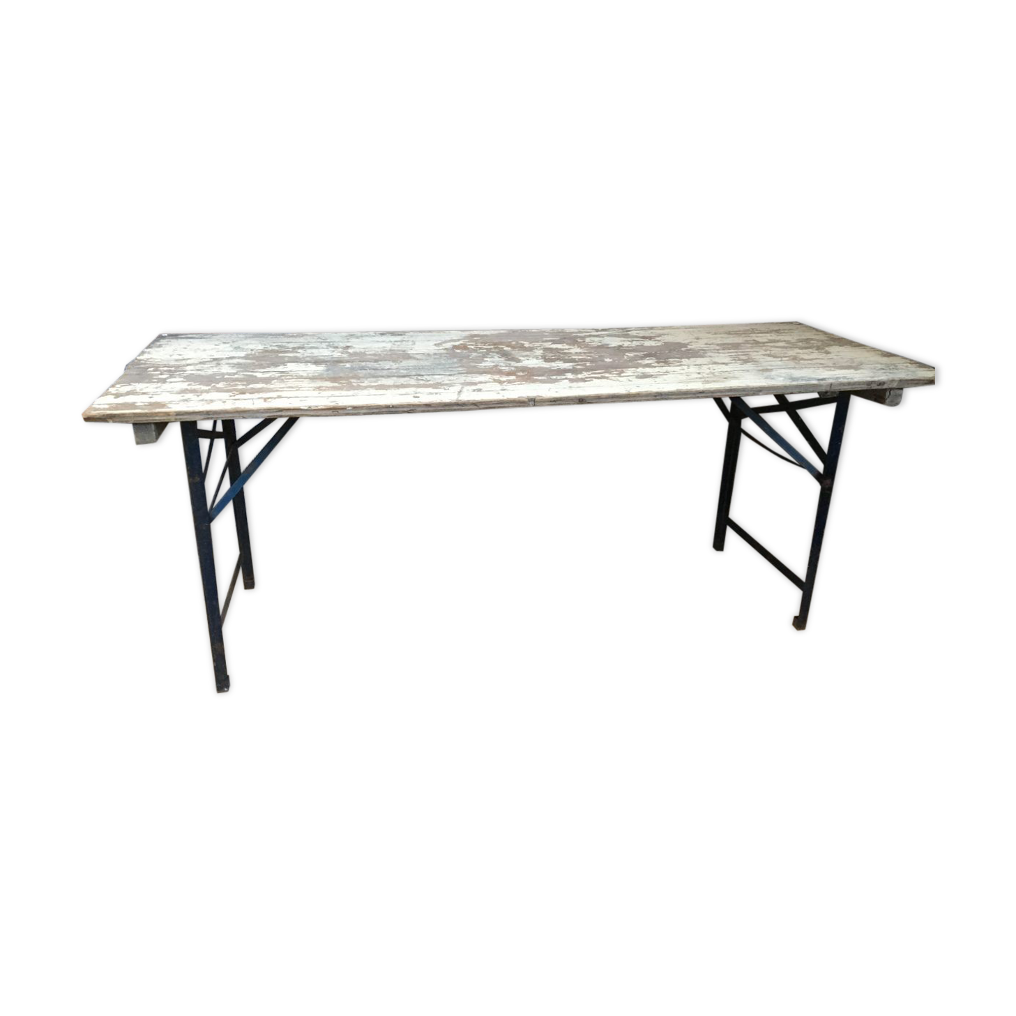 Table industrielle repliable