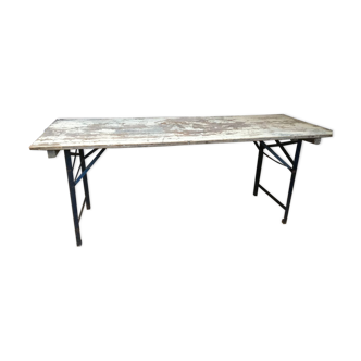 Table industrielle repliable