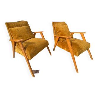 Pair of vintage armchairs circa 1960