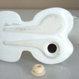 Salt and pepper shakers, glazed ceramic, Scottish terrier dog, signed