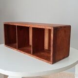 Vintage teak wall shelf