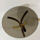 Brass and smoked glass side tables from the 1960s.