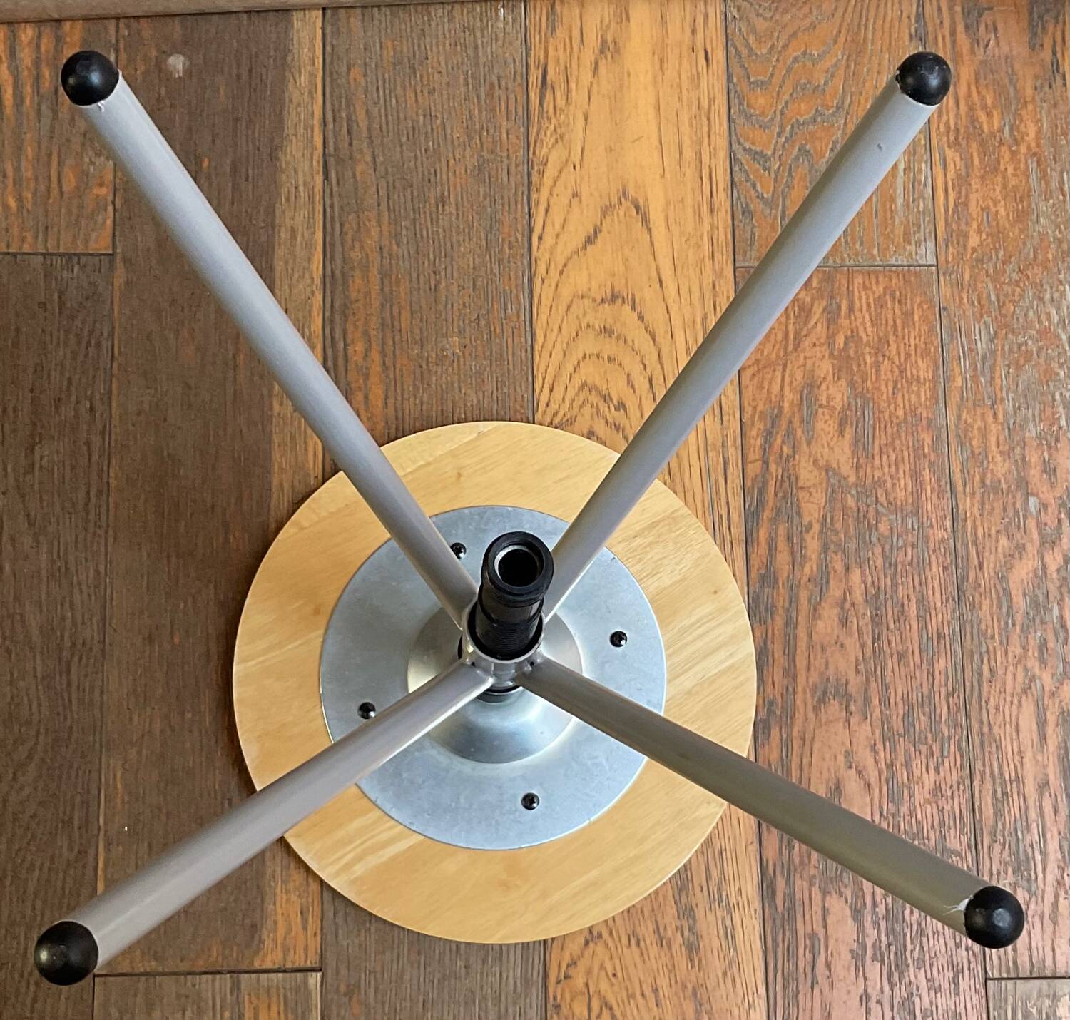 Vintage round wooden stool