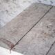 Antique wooden table, wheeled side table, kitchen table, interior decoration