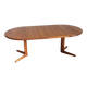 Vintage Danish round extendable dining table 1960s