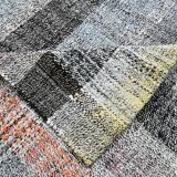 7x10 Yellow Black Striped Vintage Rug, 220x304Cm
