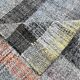 7x10 Yellow Black Striped Vintage Rug, 220x304Cm