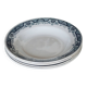 4 vintage deep plates in ironstone, Morocco model - Moulin des Loups