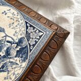 Gien birds iron earthenware trivet