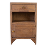 Table de chevet vintage en bois massif / Meuble d'appoi