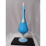 Carafe design opaline blue